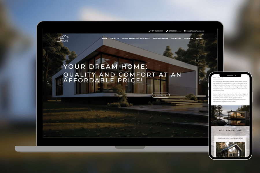 Mājas Lapu Izstrāde, Разработка сайтов, Website development